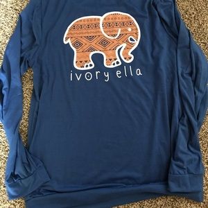 Ivory Ella long sleeve blue large